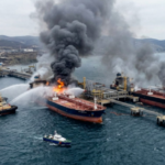 Дроны атаковали нефтяной терминал КТК: загорелся танкер с казахстанской нефтью